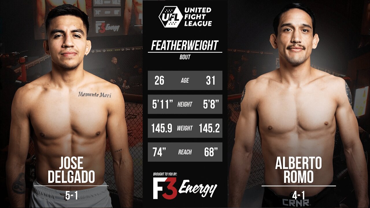 Jose Delgado vs Alberto Romo | UFL 4