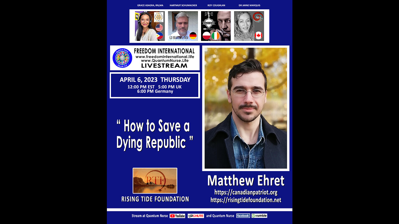 #305 - Matthew Ehret - How to Save a Dying Republic