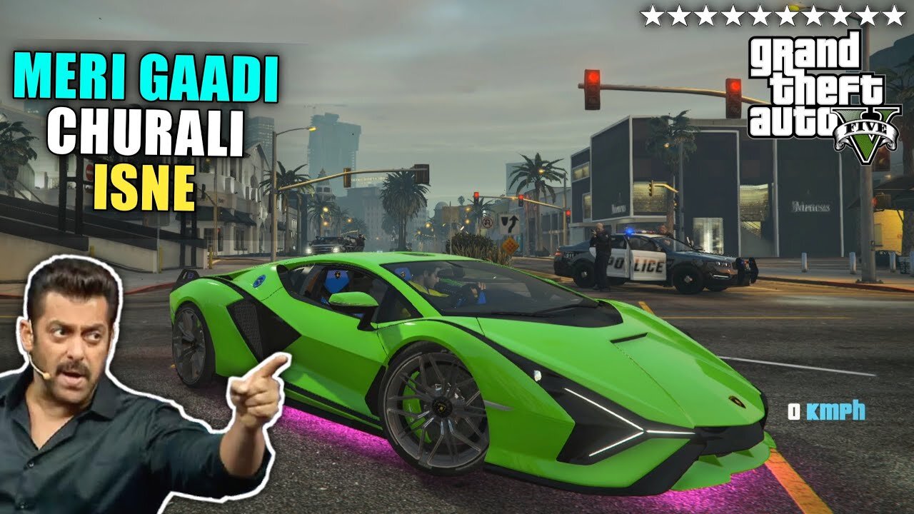 I STOLE A BIG CELEBRITYS LAMBORGHINI | GTA V GAMEPLAY #4