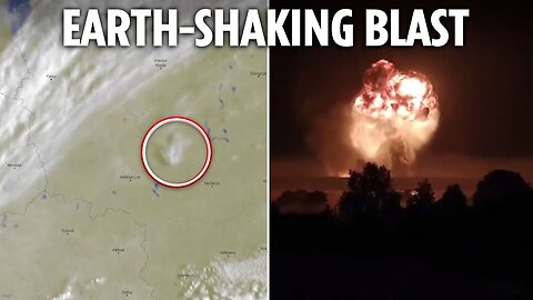 Ukraine's 'spectacular' drone strike seen from SPACE as huge Russian depot blasts spark earthquake