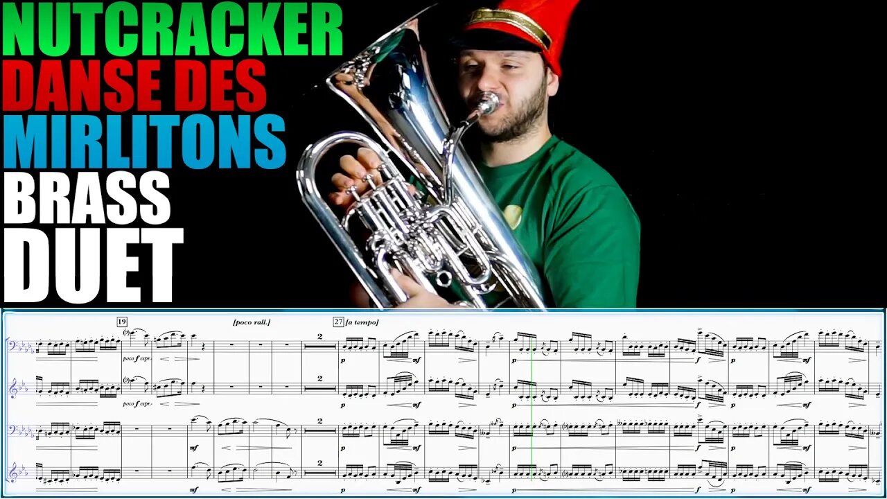Tchaikovsky Danse des Mirlitons (from Nutcracker). Euphonium Solo - Matonizz. Play Along!