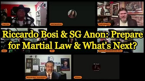 Riccardo Bosi & SG Anon & Q Team: Prepare for Martial Law & What's Next?