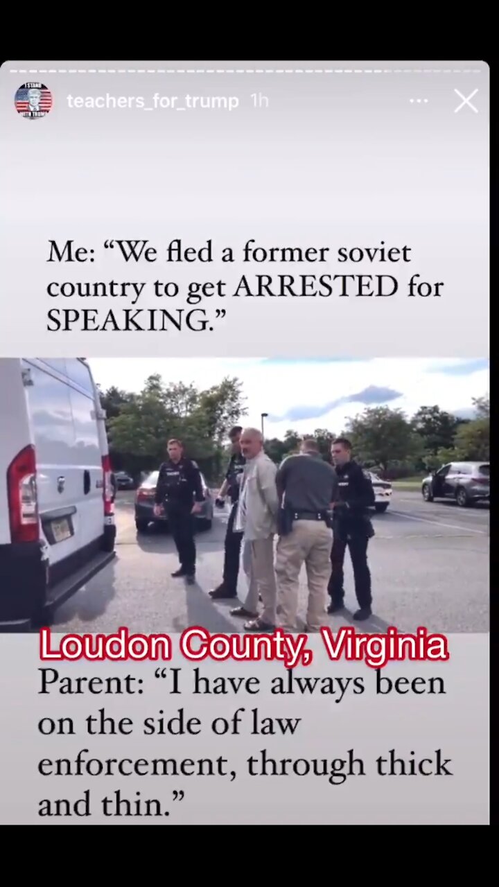 Parent ARRESTED After Protesting Against CRT at Loudoun County School Board Meeting