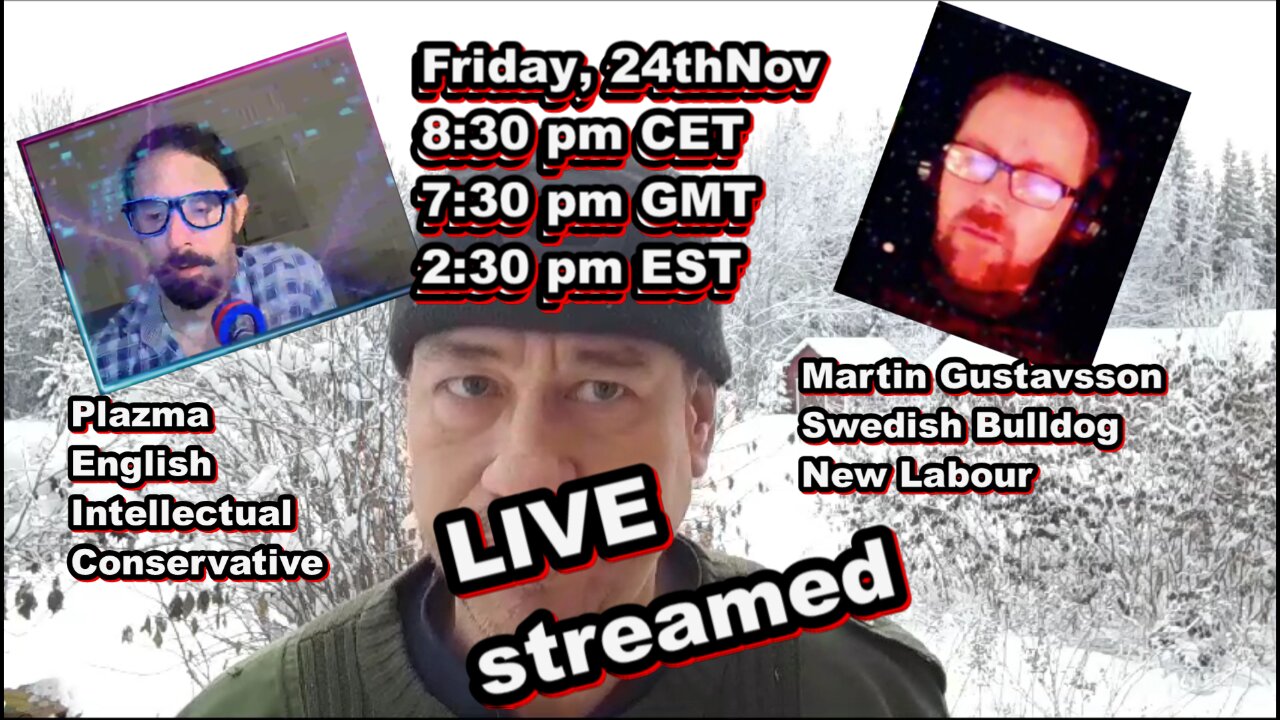 Political Debate Friday 24th 8:30 pm CET