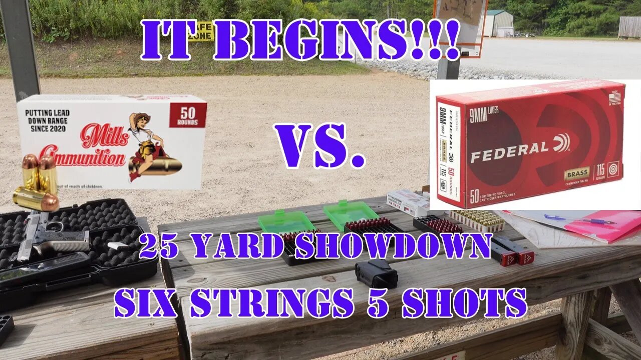How accurate is Federal 9mm 115gr FMJ Round Nose, Lets compare against Mills Ammunition!