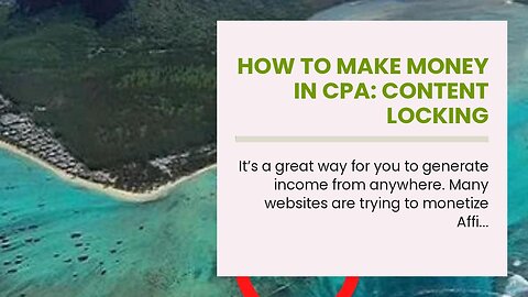 How to Make Money in CPA: Content Locking
