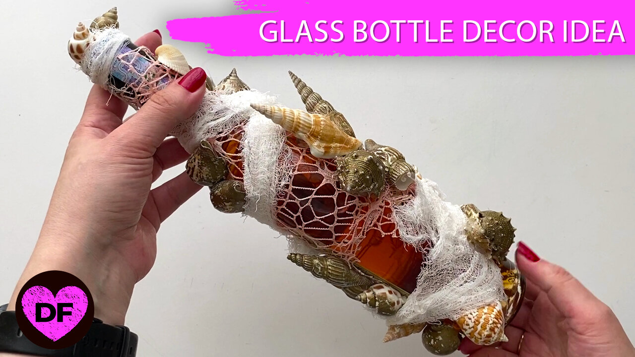 DIY Glass Bottle Decor Idea