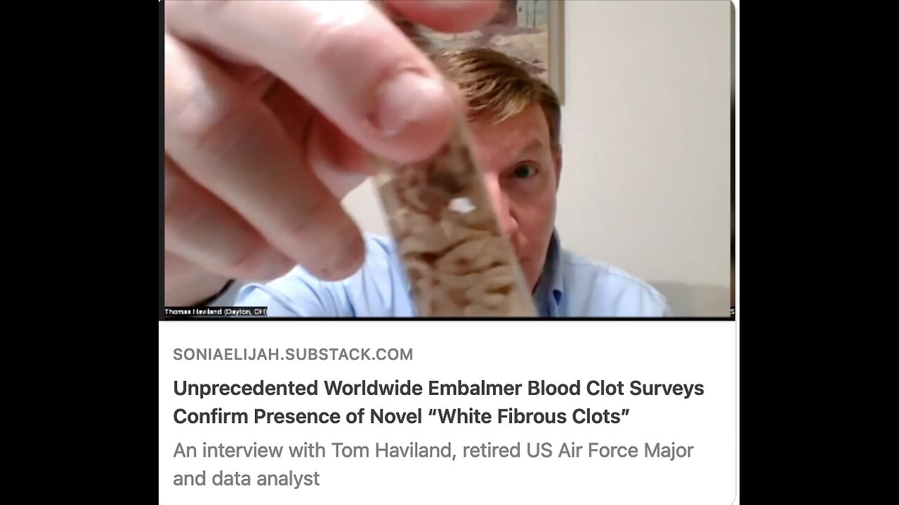 73% of Embalmers Are Seeing White Fibrous Clots!