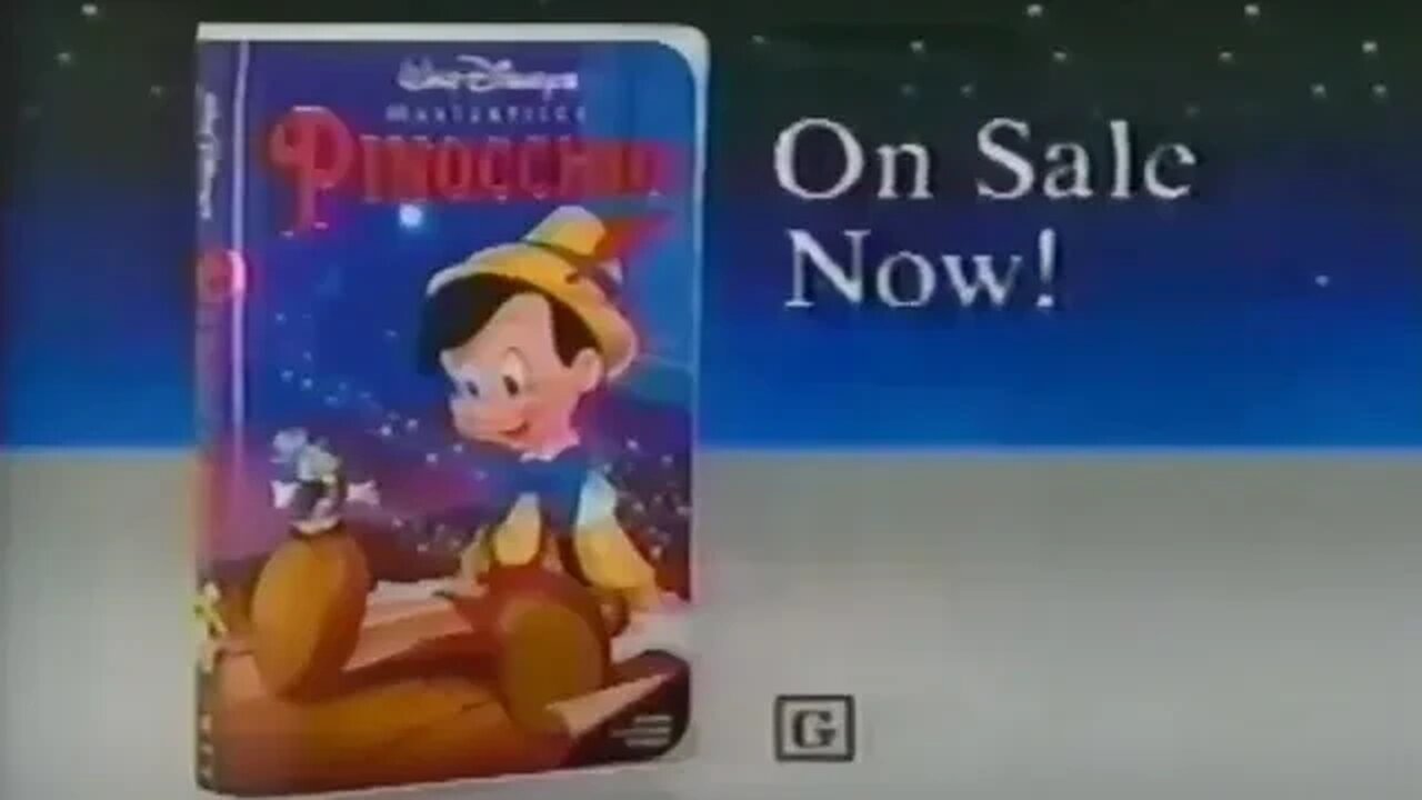 1993 Pinocchio VHS Release Last Time This Century Trailer (90s Disney Lost Media)