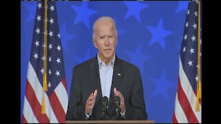 Joe Biden delivers remarks in Wilmington