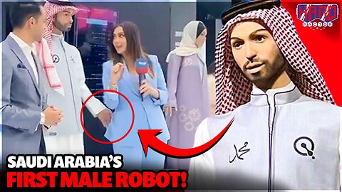 Saudi Arabia's first male robot harasses reporter on live TV!