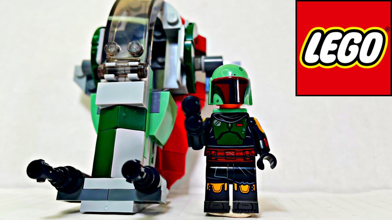 LEGO Star Wars Boba Fetts Starship Microfighter 75344 Speed build