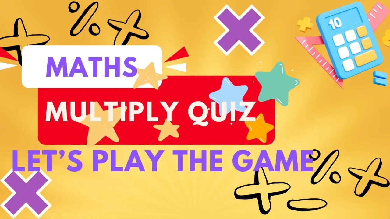 Engaging Maths Activity for Kids: Multiplication Quiz!