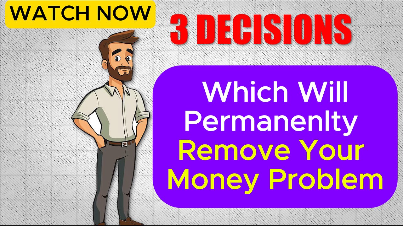 पैसे की तंगी से परेशान!? 🙋🙋3 Secret Decisions💸💸Which Will Remove Your Struggling With Money Problem