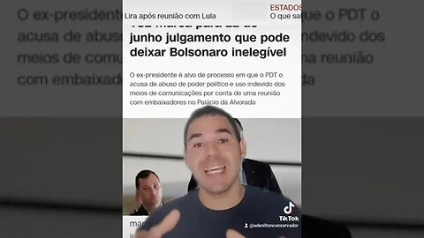 #Bolsonaro inelegível sonho da esquerda que nunca será realizado.