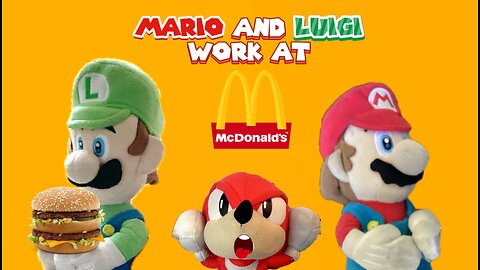 Super Mario and Friends: Mario And Luigi Work At McDonald’s🍔