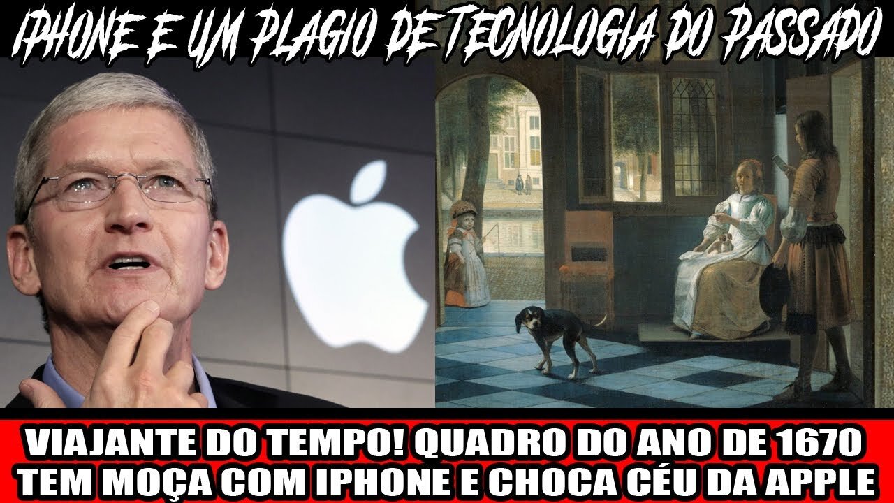 VIAJANTE DO TEMPO! QUADRO DO ANO DE 1670 TEM MOÇA COM IPHONE E CHOCA CÉU DA APPLE
