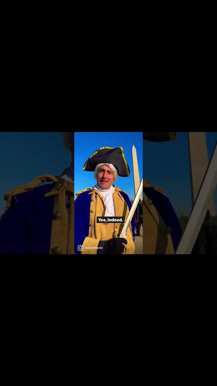 Interview with Pres, George Washington about who he supports for election in 2024.