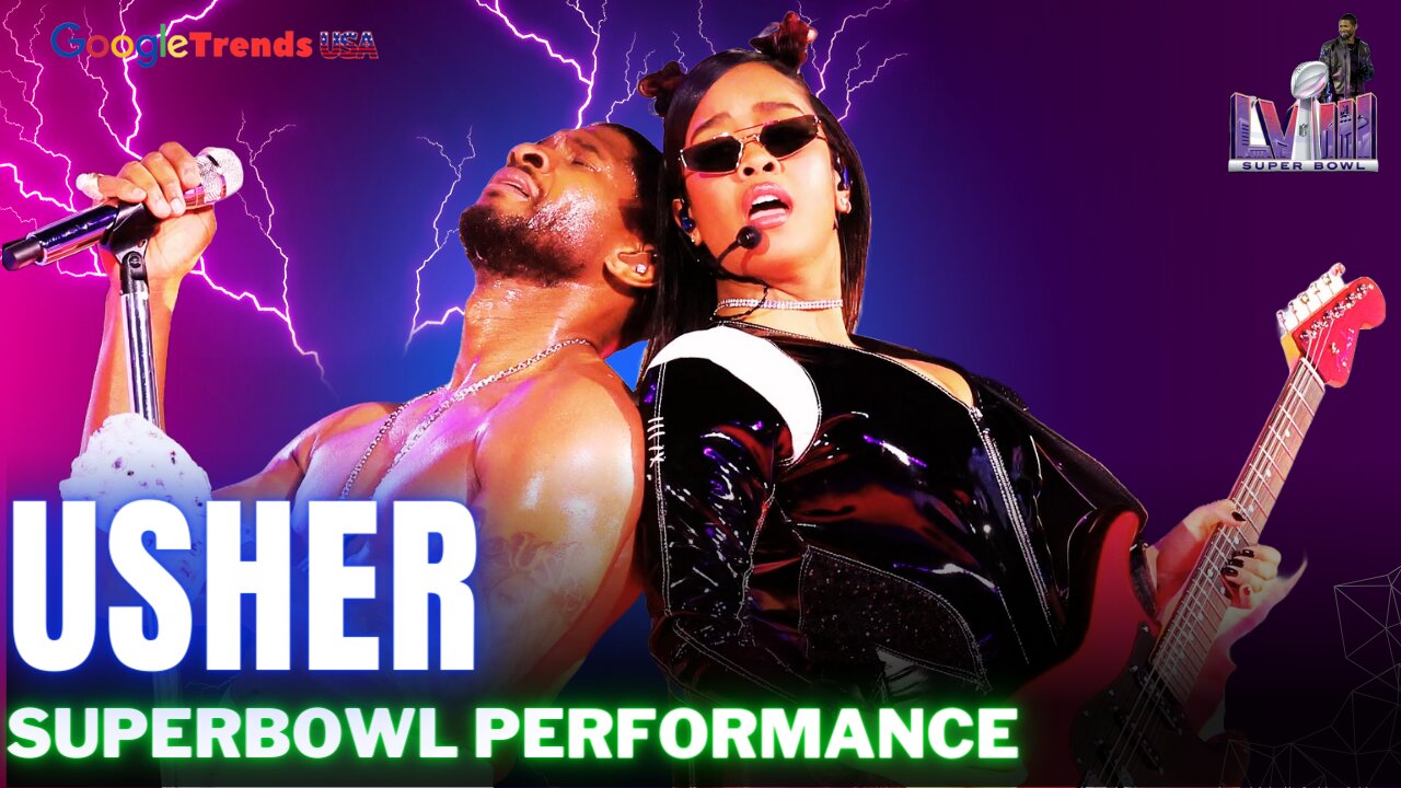 π₯ Usher Sets Super Bowl Stage Ablaze with Epic Performance!