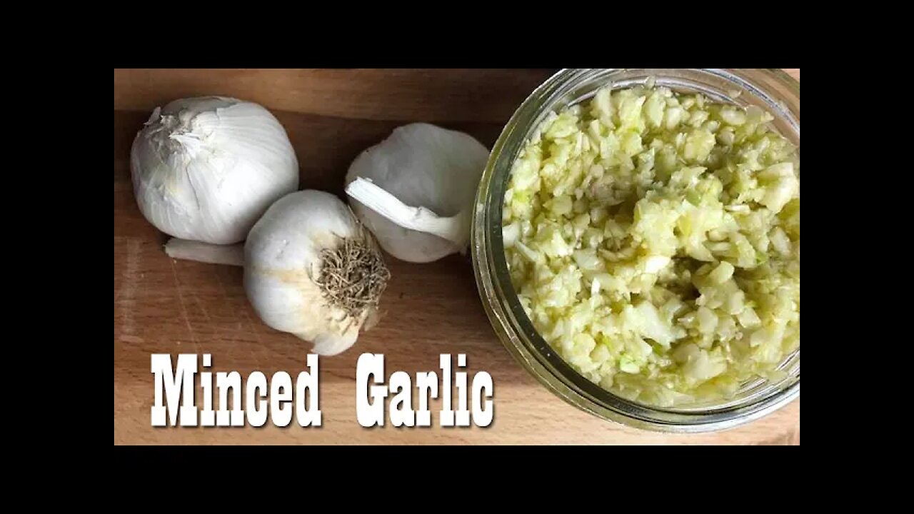 Make your own Minced Garlic at Home ~ Preserving Garlic