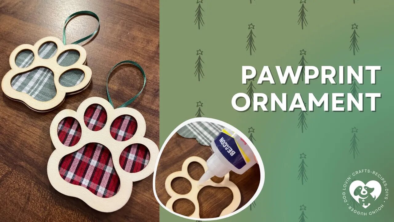 Homemade Pawprint Christmas Ornament