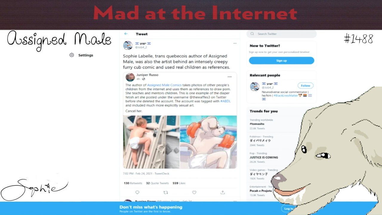 Assigned Cubfur - Mad at the Internet