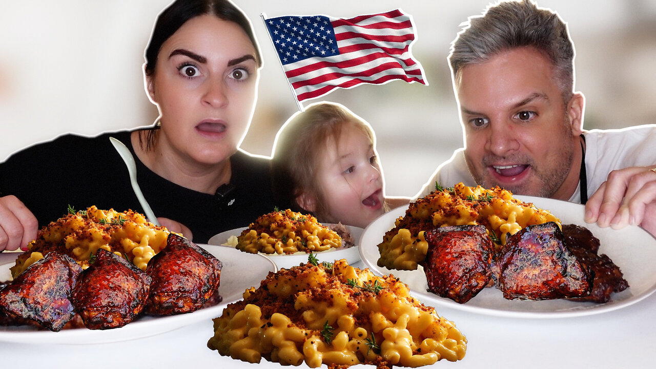 Brits Try SMOKIN [SUCCULENT CHICKEN THIGHS] for the first time!