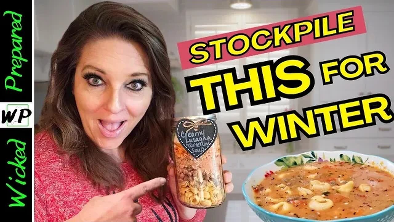 DIY Meal in a Jar - Creamy Lasagna Soup EMERGENCY MEAL for your Prepper Pantry |Prepping 2023