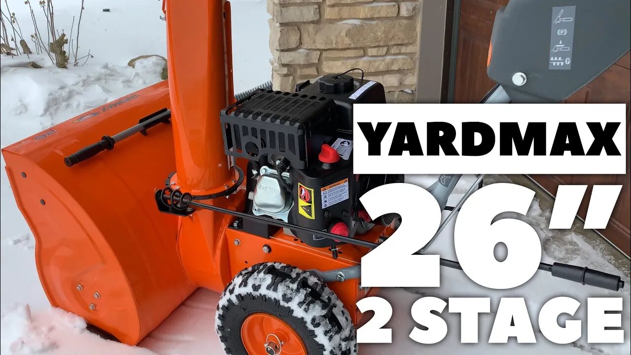 YARDMAX YB6770 26 Two-Stage Snow Blower Setup and Review