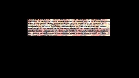 ARK OF COVENANT AND BLOOD OF JESUS CHRIST - FULL DISCOVERY VIDEO BY RON WYATT