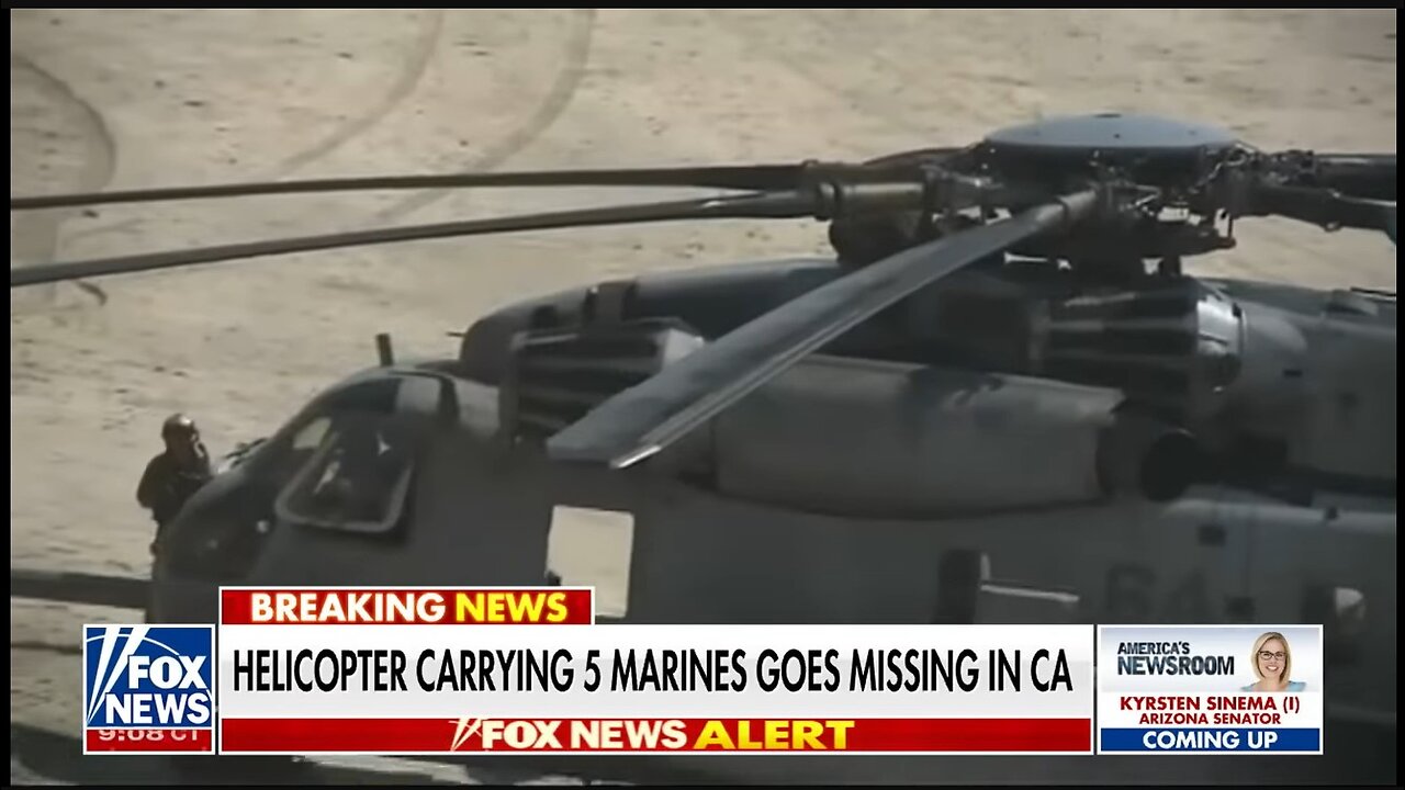 US Helicopter SUPER STALLION Carrying 5 Marines Goes MISSING In California