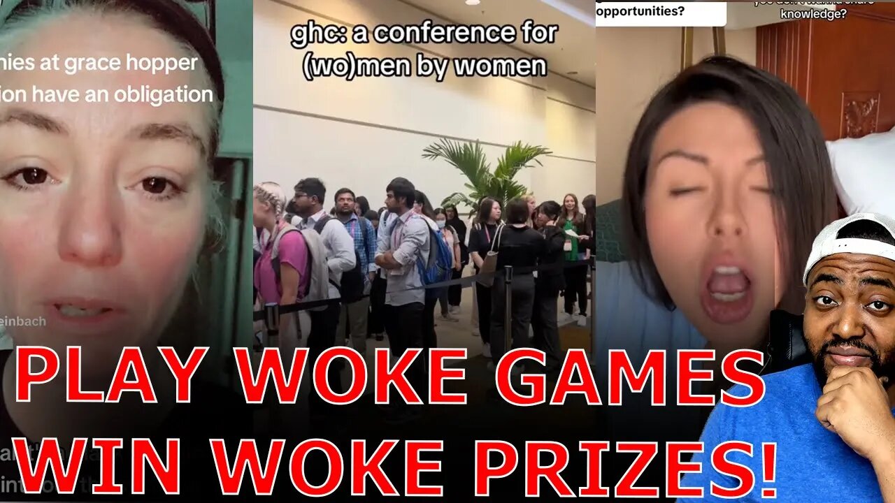 Feminists RAGE Over Men Identifying As Non Binary Taking Over Womens WOKE Job Fair Conference