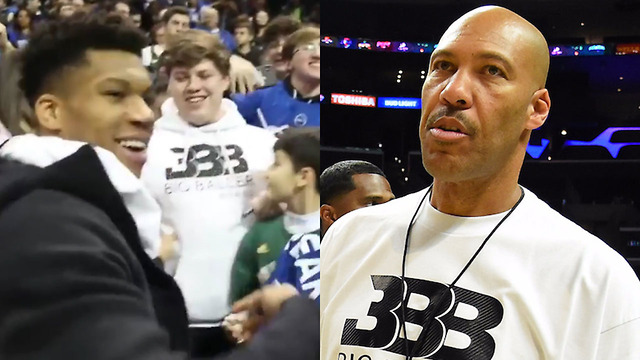 Giannis Antetokounmpo Makes Kid Cover Up His Big Baller Brand Shirt with a Greek Fr34k Hoodie