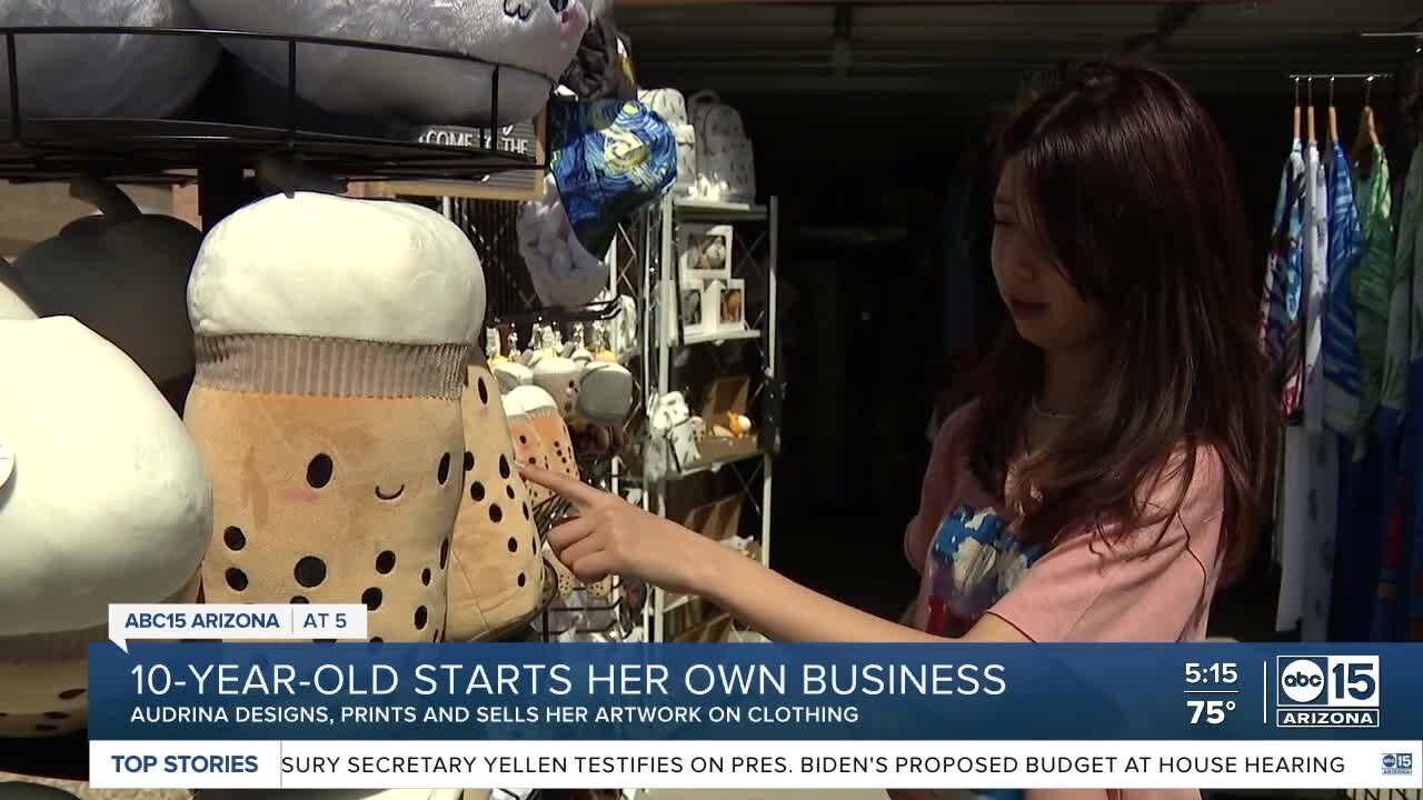 Valley 10-year-olds artwork turns into clothes, growing business