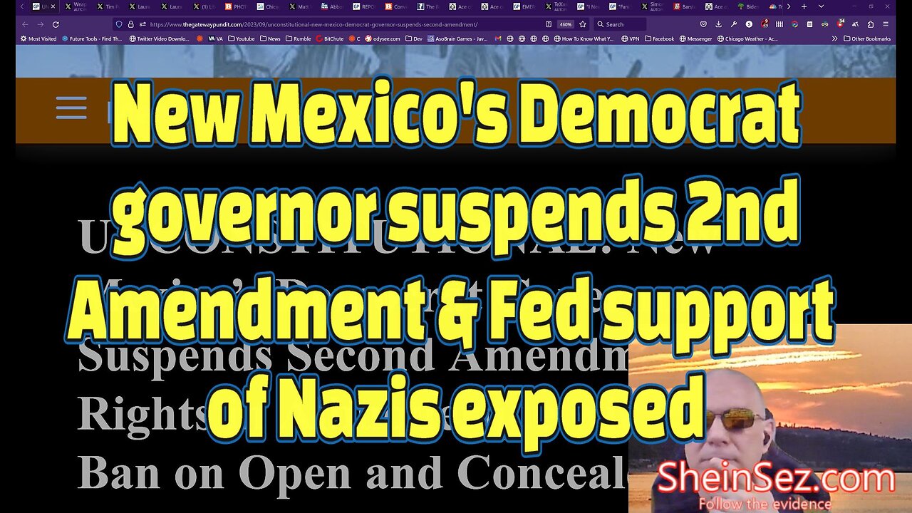 Censored by Rumble? New Mexicos Democrat governor suspends 2nd Amendment -SheinSez 287