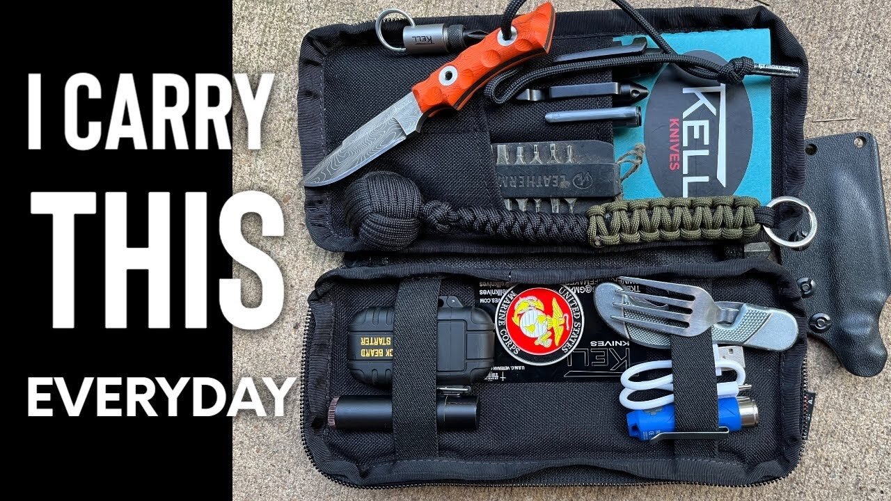 Whats in My EDC Pouch. EDC Bag and Pocket Dump