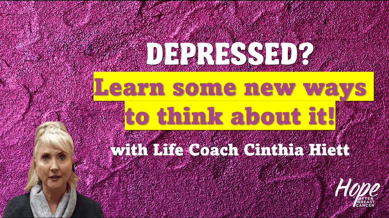 Ep 24 - Are you Depressed? with Cinthia Hiett, Life Coach