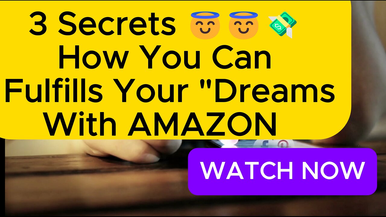 3 Secrets 😇😇 💸How You Can Fulfills Your Dream of making money while you sleep? On Amazon #shorts