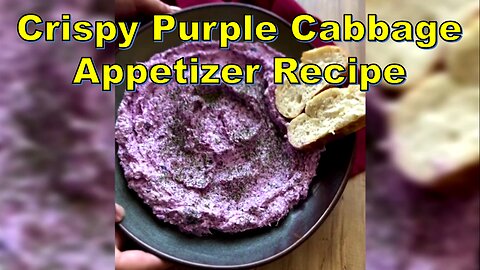 Crispy Purple Cabbage Appetizer Recipe-مزه ترکی باکلم #AppetizerIdeas #HealthyEating #VegetarianFood