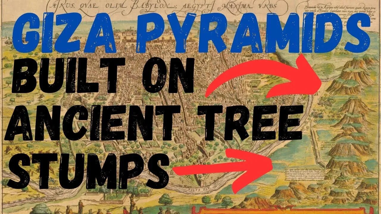 ARE GIZA PYRAMIDS NOAHS ARK DOORWAYS INTO GIANT TREE STUMPS & THE SUBTERRANEAN WORLD?
