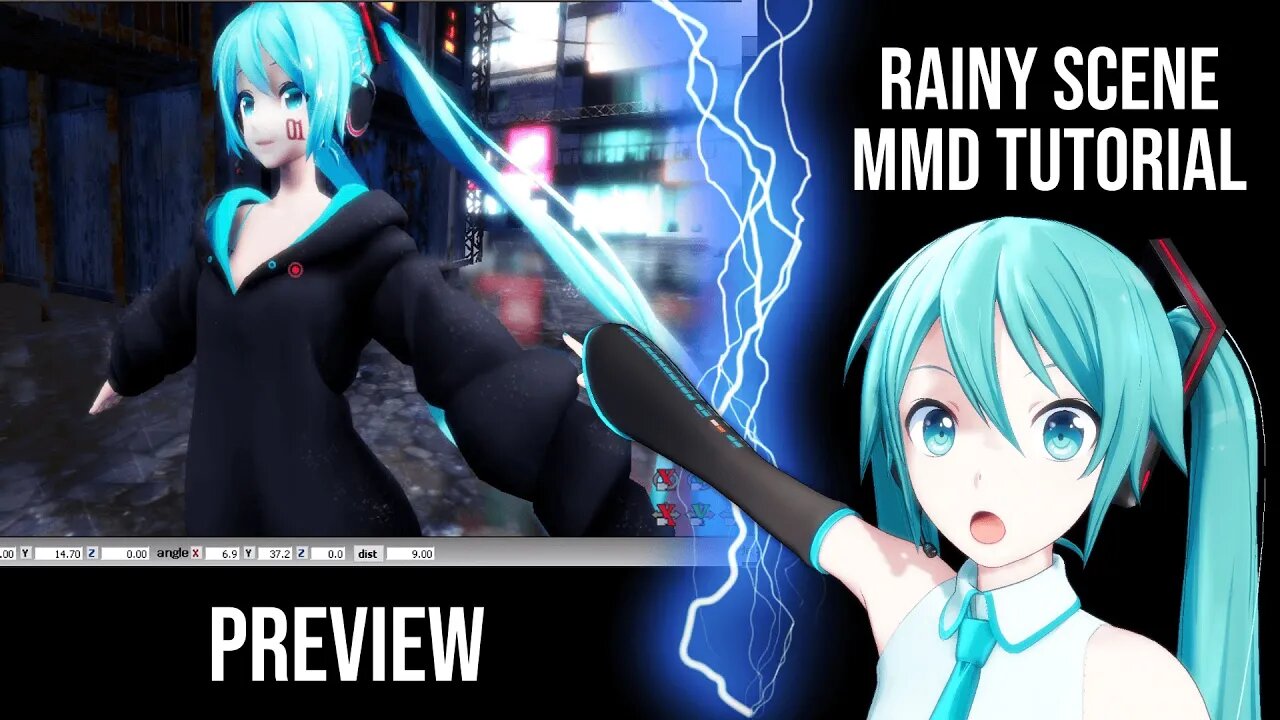 【TEASER】How To Make Rainy Scenes Using Ray-MMD【MMD Beginners Tutorial 2023】