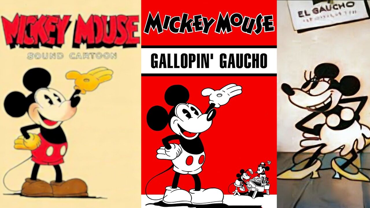 THE GALLOPIN GAUCHO (1928) Mickey Mouse & Minnie Mouse | Animation, Short, Comedy | B&W
