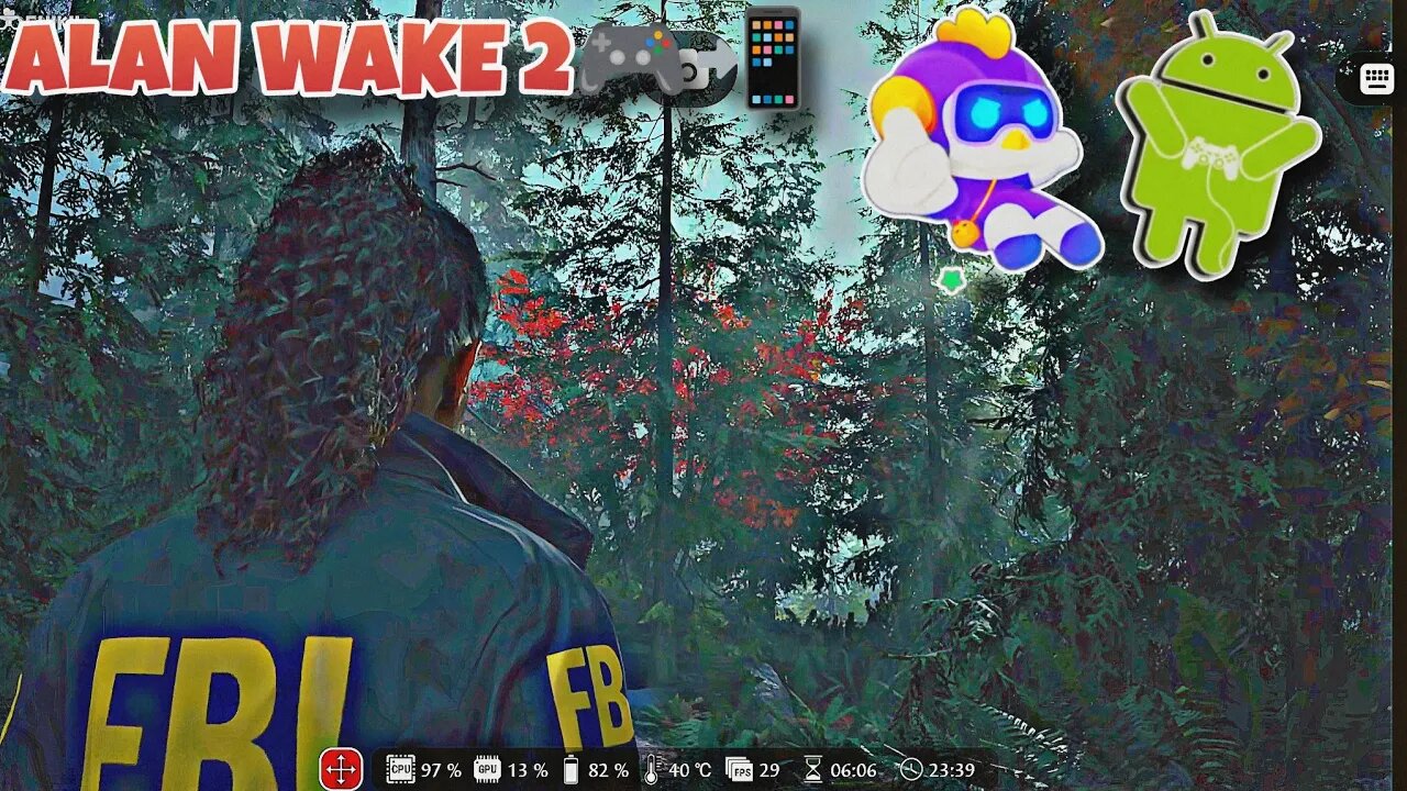 ALAN WAKE 2 JOGANDO NO CELULAR ANDROID COM O CLOUD GAMES CHIKII ESTÁ BEM BONITO