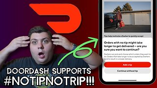 NEW Doordash No-Tip Warning Update!! Doordash Supports #NoTipNoTrip?!