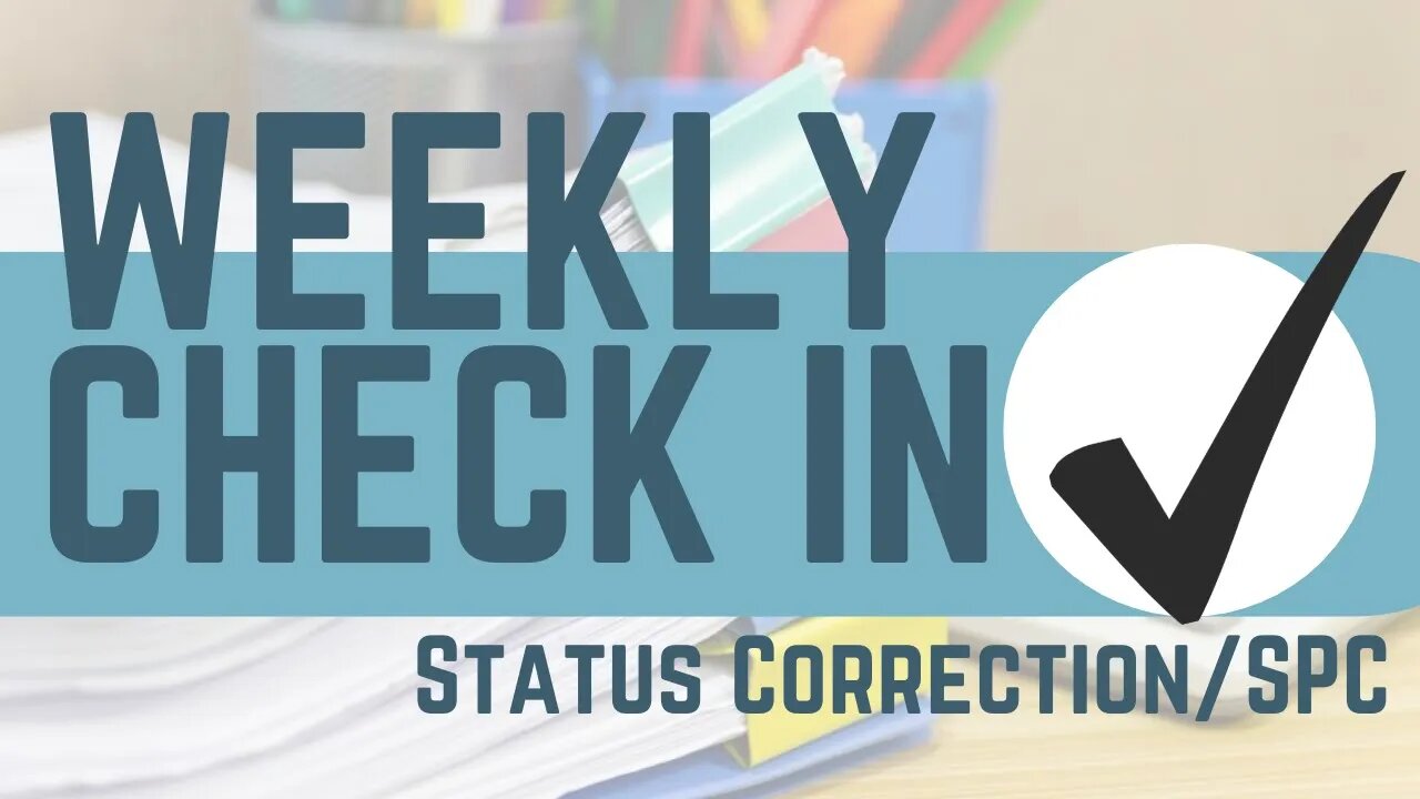 Weekly Check-in No. 12