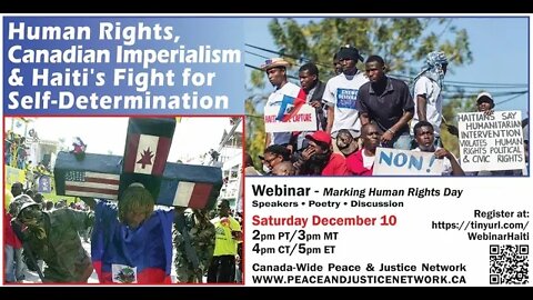 Human Rights, Canadian Imperialism and Haiti's Fight for Self-Determination