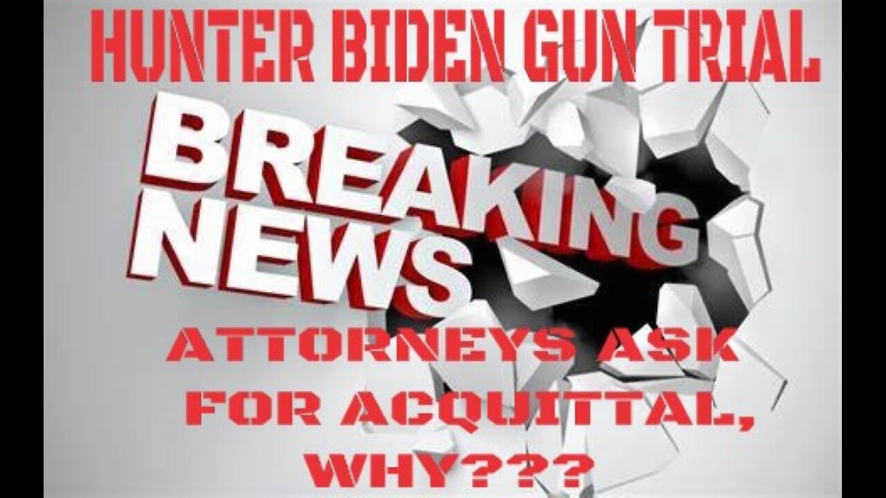 BREAKING NEWS IN THE HUNTER BIDEN GUN TRIAL, YOU WONT BELIEVE IT!!!!