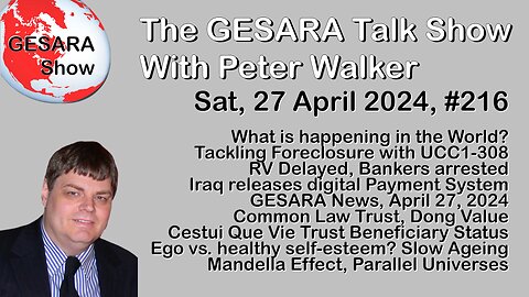 2024-04-27 GESARA Talk Show 216 - Saturday