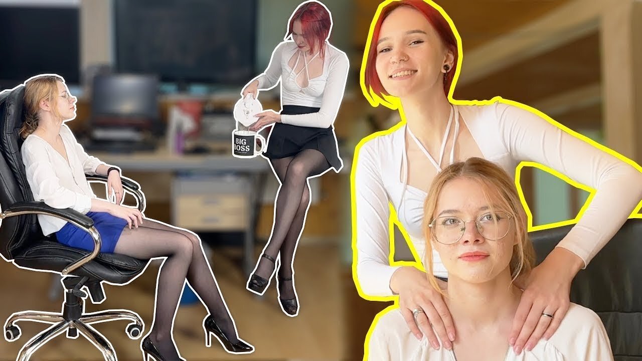 Boss and secretary roleplay | New Secretarys Day One Drama!