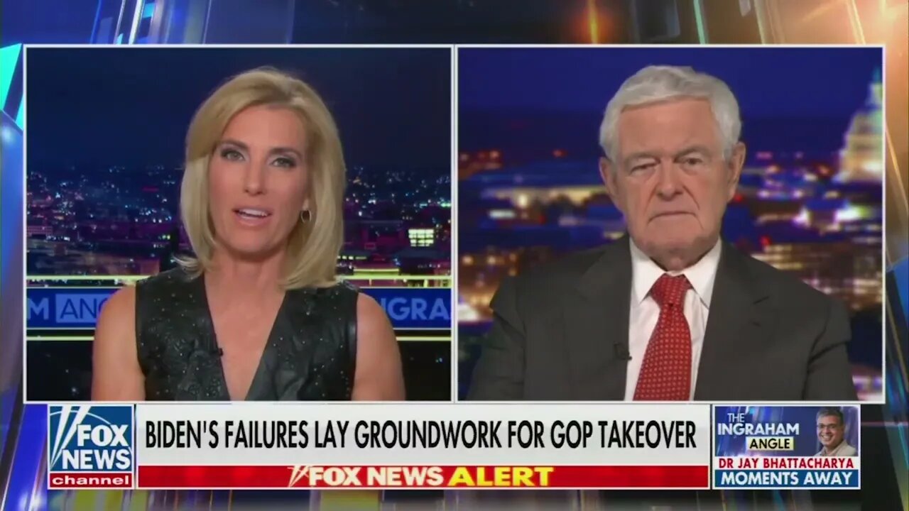 Newt Gingrich Fox News Channels Ingraham Angle | Jan 20 2022